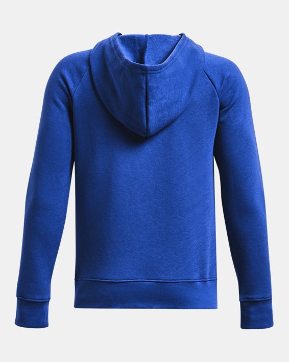 Sudadera con Capucha UA Rival Fleece ½ Zip para Niño, Blue, pdpMainDesktop image number 1